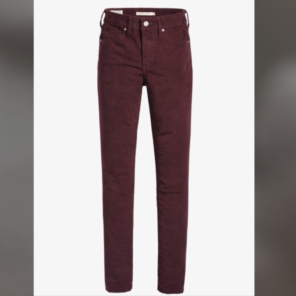 Levi Burgundy 721 Jeans